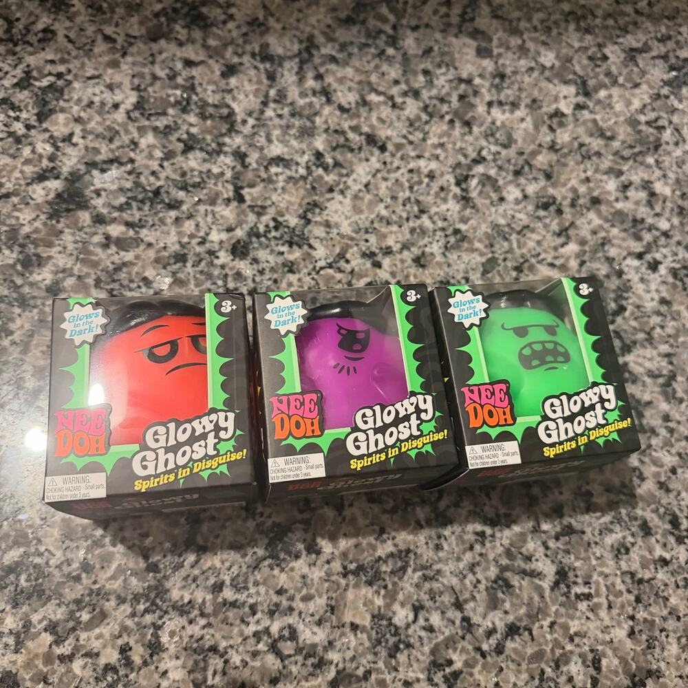 Glowy Ghost Needoh lot of 3